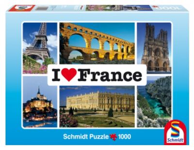 Пазл-1000 "Я люблю Францию" (59282) Schmidt 