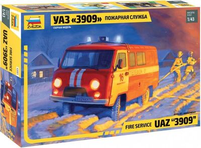 УАЗ "3909" Пожарная служба 1/43 (43001) Звезда 