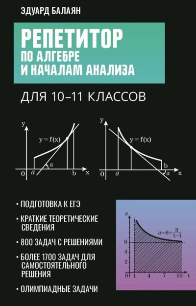 Книга: Репетитор по алгебре и началам анализа для 10-11 классов (Э. Н. Балаян) , 2023 