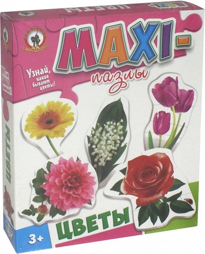 Макси-пазлы. Цветы, 20 элементов Русский стиль 