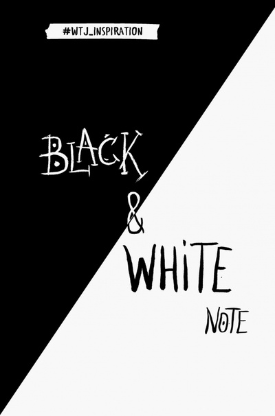 Стильный блокнот с черными и белоснежными страницами. Black&White Note Эксмо 