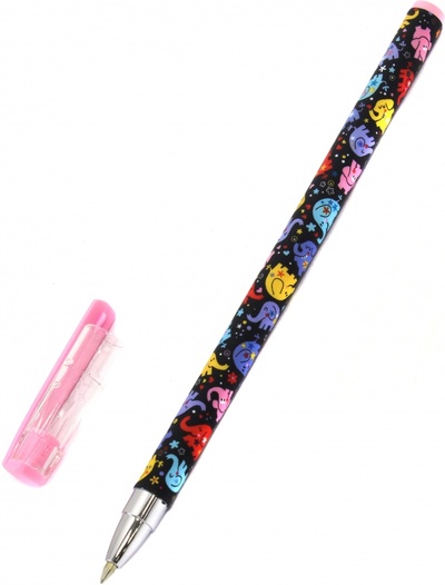 Ручка шариковая "HappyWrite. Разноцветные слоники", 0,5 мм, синяя Bruno Visconti 
