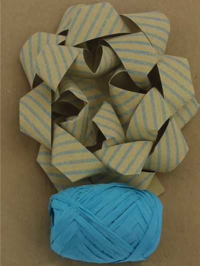 Набор для оформления подарков: бант + лента, цвет синий Феникс-Презент 