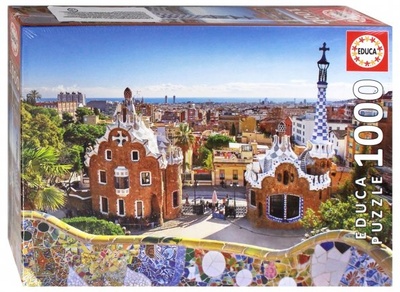 Пазл. Вид на Барселону из парка Гуэля, 1000 элементов Educa 