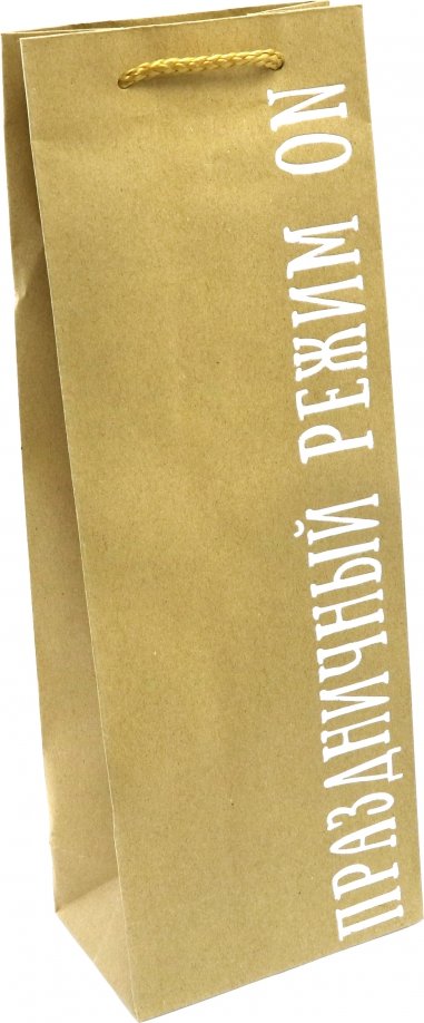 Пакет бумажный "Праздничный режим", 12,7х36х8,3 см Феникс-Презент 