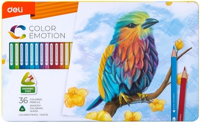 Карандаши цветные "Color Emotion", 36 цвета DELI 