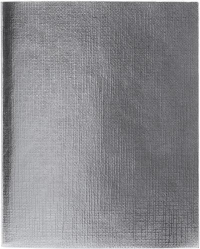 Тетрадь "Metallic. Серебро", А5, 96 листов, клетка Хатбер 