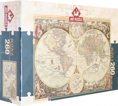 Пазл. Карта мира. Альберто Россини, 260 элементов Art Puzzle 