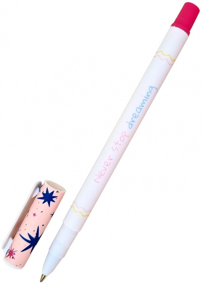 Ручка шариковая с колпачком "Звезды", 0,7 мм, цвет чернил синий Доминанта 