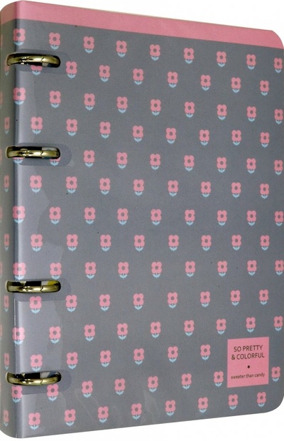 Тетрадь на кольцах "Easy. Розовая", 212х163 мм, 120 листов, клетка Доминанта 