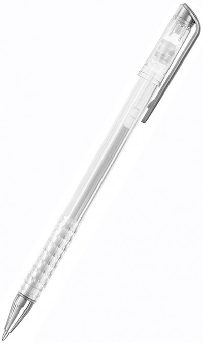 Ручка гелевая RAIN 0.8 мм серебро MAZARI 
