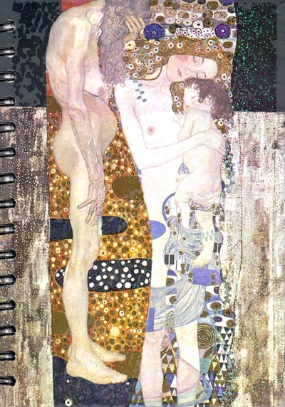 Скетчбук (100 листов, А5, спираль), Климт. Три возраста женщины (6318) Попурри 