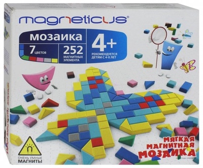 Мозаика 4+ (7 цветов, 252 элемента) Magneticus 