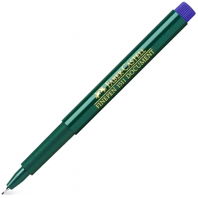 Ручка капиллярная Finepen 15110, синяя, 0,4 мм Faber-Castell 