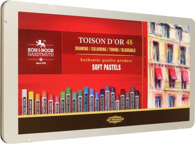 Пастель сухая художественная Toison d`Or Soft 8536, 48 цветов Koh-I-Noor 
