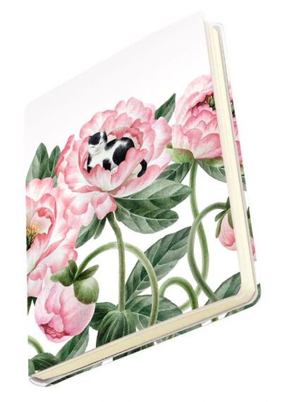 Книга: Тетрадь общая в мягкой пластиковой обложке «Котик в цветах», А5, 80 листов (нет автора) ; ООО 