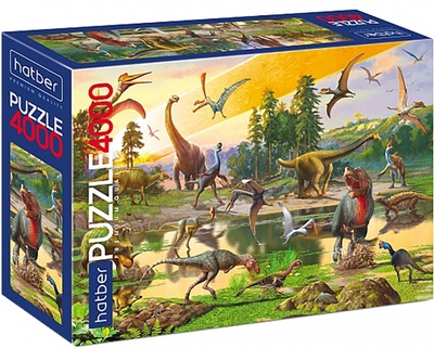 Puzzle-4000 Эра динозавров Хатбер 