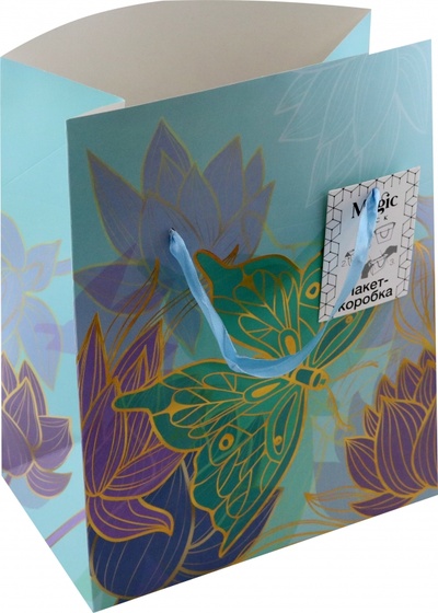Пакет-коробка Бабочка Феникс-Презент 