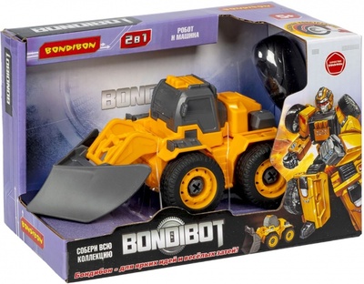Конструктор-трансформер Bondibot 2 в 1. Снегоуборочный трактор (с отверткой) BONDIBON 