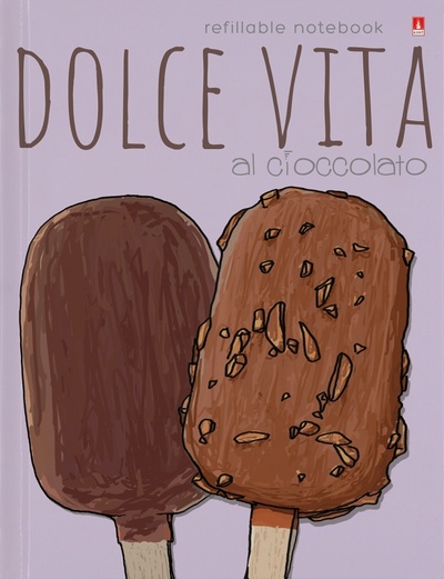 Тетрадь со сменным блоком Шоколадное настроение. Мороженое, А5, 160 листов, клетка Альт 