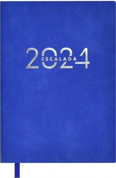 Ежедневник датированный на 2024 год Шеврет экстра, синий, А6+, 120 листов Феникс+ 