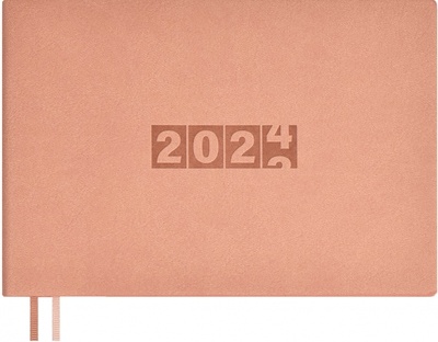Еженедельник датированный на 2024 год Буйвол, пепельно-розовый, 64 листа Феникс+ 