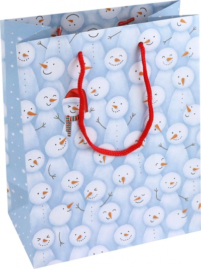 Пакет подарочный Снеговики Феникс-Презент 