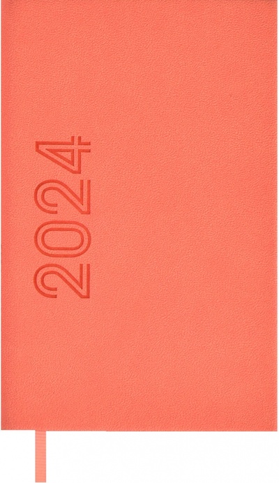 Еженедельник датированный на 2024 год Кассандра, персиково-розовый, 64 листа Феникс+ 