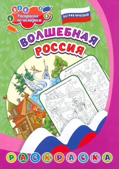 Патриотическая раскраска по номерам Волшебная Россия Учитель 