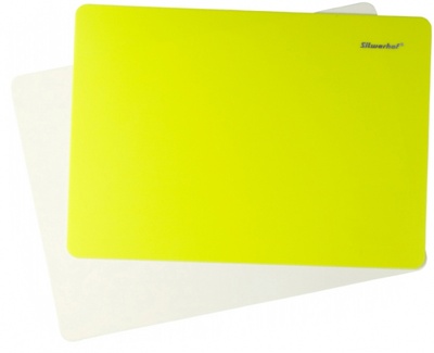Доска для лепки Silwerhof "Neon", прямоугольная, цвет: желтый, А4, арт. 957007 