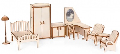 Набор кукольной мебели Спальня для домика Венеция Lemmo 