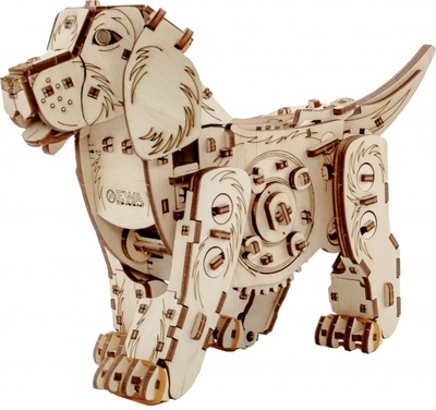 Конструктор деревянный 3D Механическая собака Puppy Eco Wood Art 