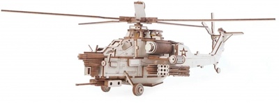 Конструктор из дерева Ударный боевой вертолет Армия России 