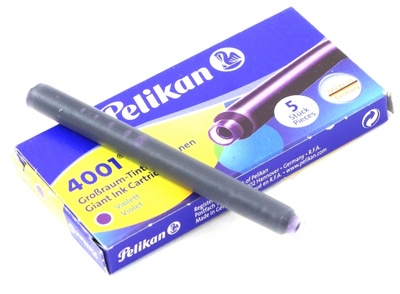 Картридж Pelikan Giant GTP/5 фиолетовые, чернила для ручек перьевых, 5 штук 