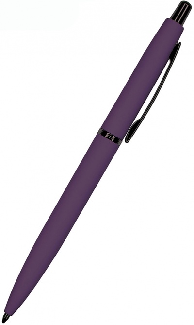 Ручка шариковая автоматическая San Remo, синяя, цвет корпуса фиолетовый, в футляре Bruno Visconti 