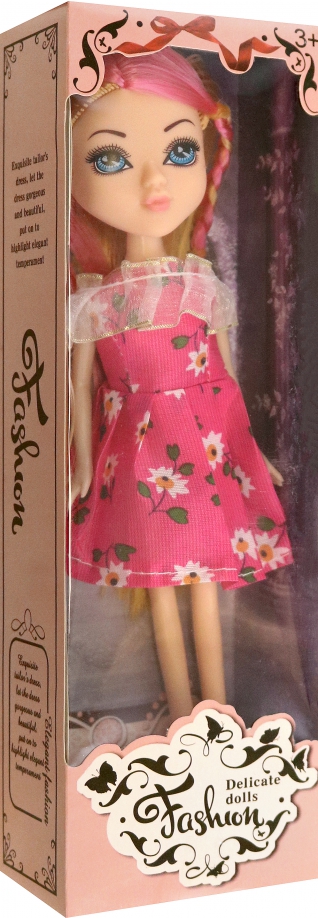 Кукла в розовом платье Junfa 