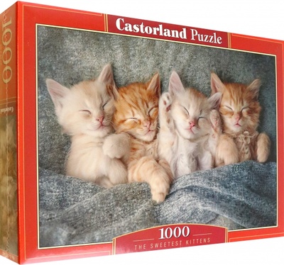 Puzzle-1000. Милые котята Castorland 
