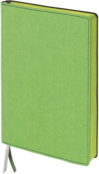 Бизнес-блокнот. Tweed, А5, 128 листов в линейку, зеленый Brauberg 