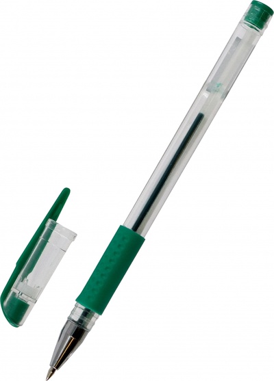 Ручка гелевая, зеленая Attomex 