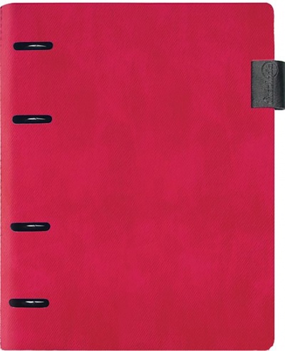 Папка-обложка для сменных тетрадных блоков, красная, А5 Феникс+ 