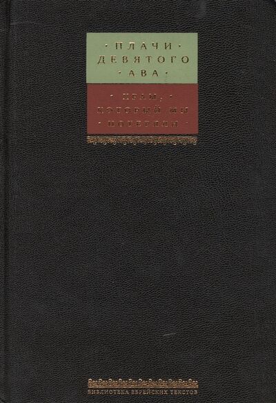 Книга: Плачи девятого ава Храм который мы потеряли Законы и обычаи (Горин Борух) ; Книжники, 2007 