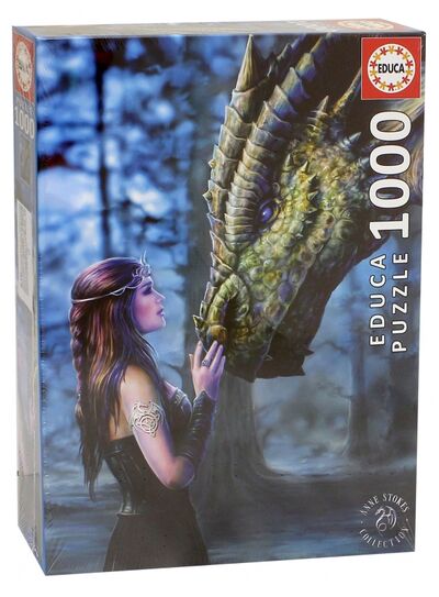 Пазл-1000 "Девушка и дракон" (17099) Educa 
