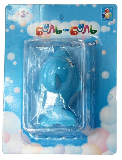 Заводная игрушка для ванной Буль-Буль Дельфин (13 см) 1TOY 