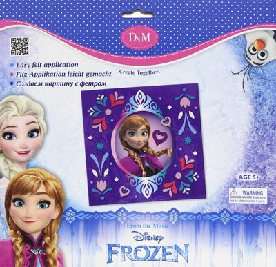 Набор для создания аппликации из фетра "Frozen. Анна" (65103) D&M 