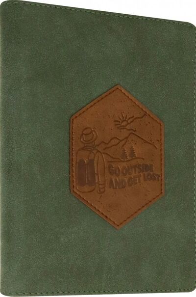 Ежедневник недатированный, 160 листов, А6,Traveler, зеленый (AZ930/green) Доминанта 