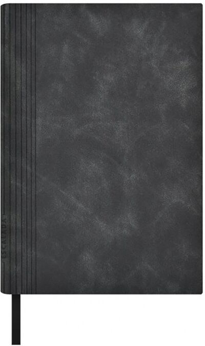 Ежедневник недатированный "Нубук, черный" (160 листов, А5, линия, мягкий переплет) (52392) Феникс+ 