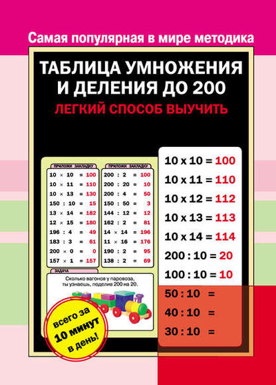 Книга: Таблица умножения и деления до 200 (Группа авторов) ; Издательство АСТ, 2013 