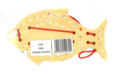Развивающая деревянная игрушка "Рыба" (D145) ВГА 