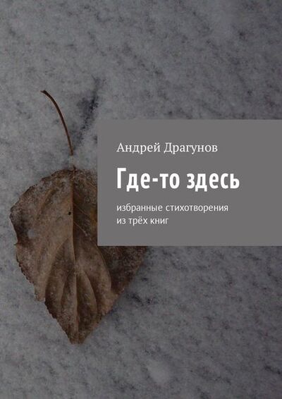 Книга: Где-то здесь. Избранные стихотворения из трёх книг (Андрей Драгунов) ; Издательские решения