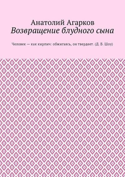 Книга: Возвращение блудного сына (Анатолий Агарков) ; Издательские решения